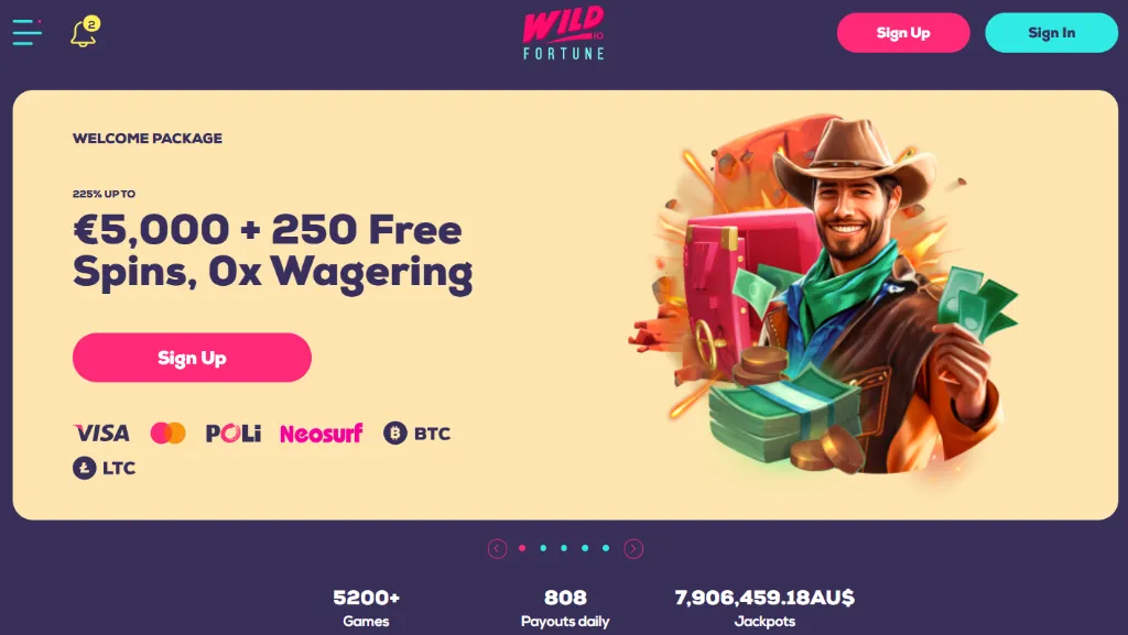 Wild Fortune Casino Site